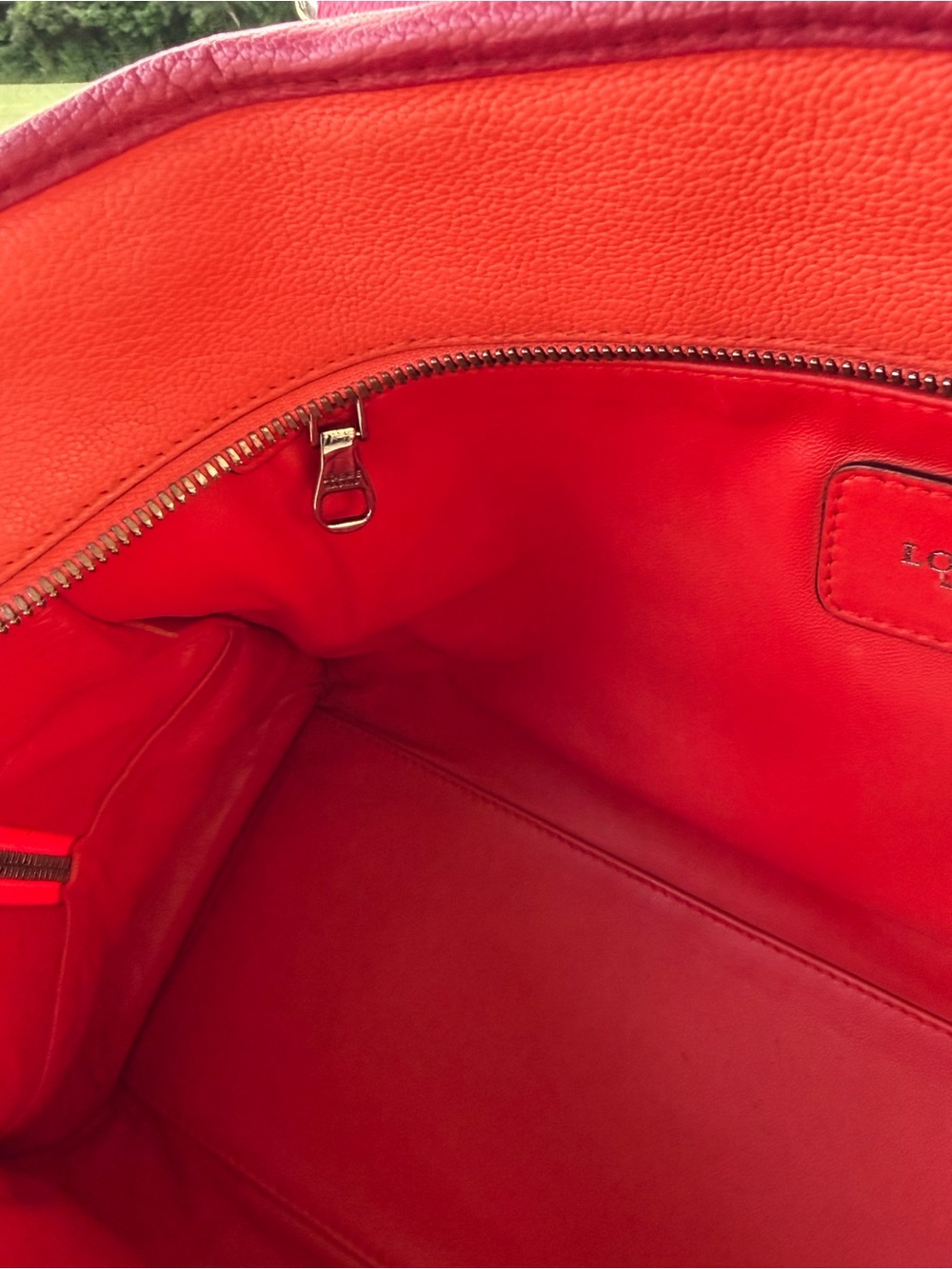 Loewe Two-Tone Pink and Orange Leather Satchel - Picture 11 of 15